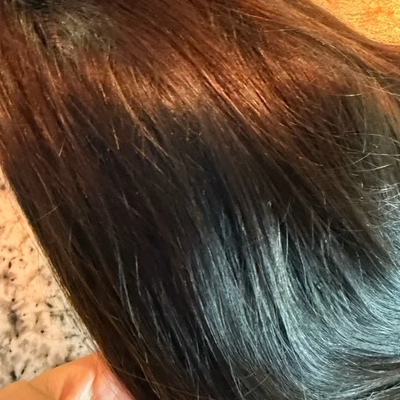 Real human hair  Brown Wig with Black Strap - Picture 2 of 5